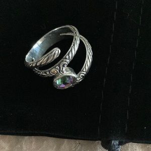 Bali Romanse Quartz sterling ring
